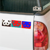 Pop Art Panda Bumpersticker (Op Truck)