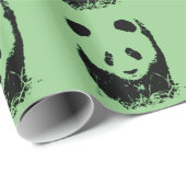 Pop Art Panda Cadeaupapier (Rol Hoek)