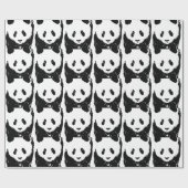 Pop Art Panda Christmas Gift Wrap Cadeaupapier (Vlak)