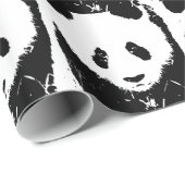 Pop Art Panda Christmas Gift Wrap Cadeaupapier (Rol Hoek)