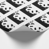 Pop Art Panda kerst inpakpapier (Hoek)