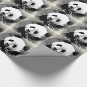 Pop Art Panda Kerst Inpakpapier (Hoek)