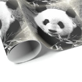 Pop Art Panda Kerst Inpakpapier (Rol Hoek)