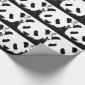 Pop Art Panda kerst inpakpapier (Hoek)