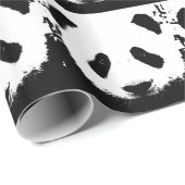 Pop Art Panda kerst inpakpapier (Rol Hoek)