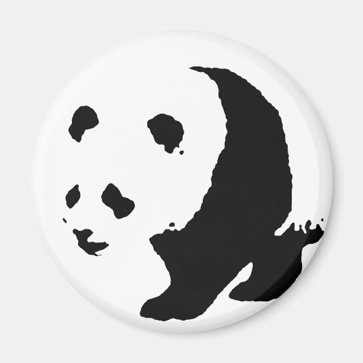 Pop Art Panda Magneet (Voorkant)