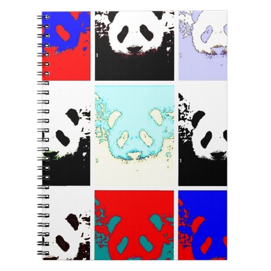 Pop Art Panda Notitieboek (Voorkant)