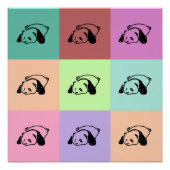 Pop Art Panda Perfect Poster (Voorkant)