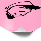 Pop Art Panda Perfect Poster (Hoek)