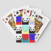 Pop Art Panda Pokerkaarten (Achterkant)