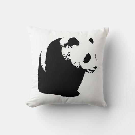Pop Art Panda Sierkussennen Kussen (Voorkant)