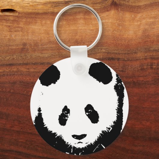 Pop Art Panda Sleutelhangers (Voorkant)