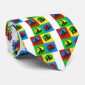 Pop Art Panda Stropdas (Opgerold)