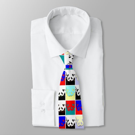 Pop Art Panda Stropdas (Gebonden)
