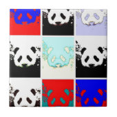 Pop Art Panda Tegeltje (Voorkant)
