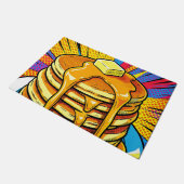 Pop Art Pannenkoeken Stapel Stroop Deurmat (Schuin)