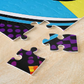 Pop Art Pannenkoeken Stapel Stroop Legpuzzel (Zijkant)