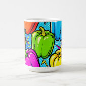 Pop Art Paprika Patroon Koffiemok (Center)