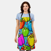 Pop Art Paprika Patroon Schort (Gedragen)