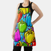 Pop Art Paprika Patroon Schort (Insitu)