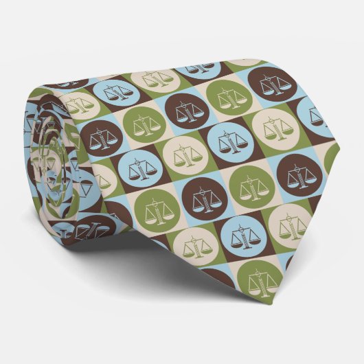 Pop Art Paralegal-werk Stropdas (Opgerold)