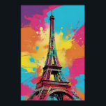 Pop Art Paris Eiffeltoren Poster Wall Art Print<br><div class="desc">Verhoog uw interieur met dit Poster van de kunstmuur van de Eiffeltoren Pop. Met levendige en speelse abstracte vormen die een vleugje plezier en interesse toevoegen aan elke kamer. Perfect voor uw woonkamer of slaapkamer wanneer u een trendy tintje aan uw interieur wilt toevoegen. Voeg vandaag nog wat coole trendy...</div>