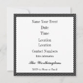 Pop Art PARTY Uitnodiging (Achterkant)