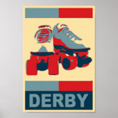 Pop Art Patriotic Derby Canvas Print (Voorkant)