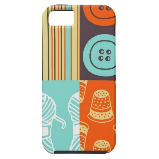 Pop-art patroon - naaien Case-Mate iPhone case (Achterkant)