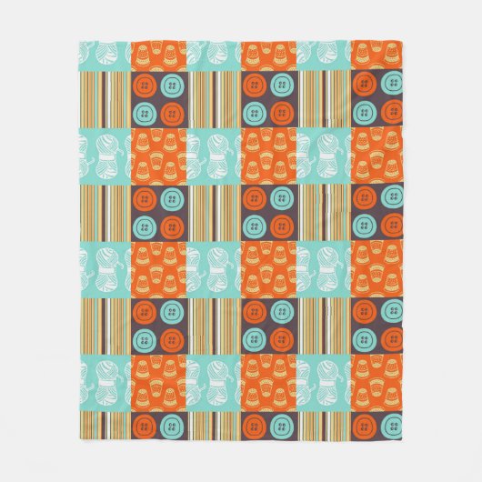 Pop-art patroon - naaien fleece deken (Voorkant)
