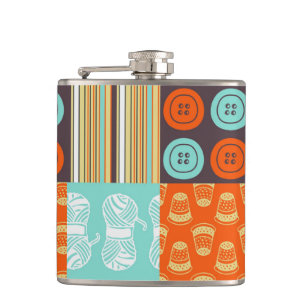 Pop-art patroon - naaien heupfles