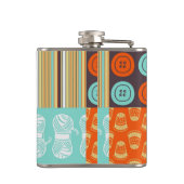 Pop-art patroon - naaien heupfles (Achterkant)