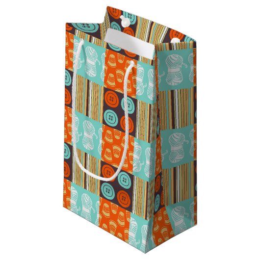 Pop-art patroon - naaien klein cadeauzakje (Voorkant Gekanteld)