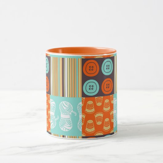 Pop-art patroon - naaien mok (Midden)