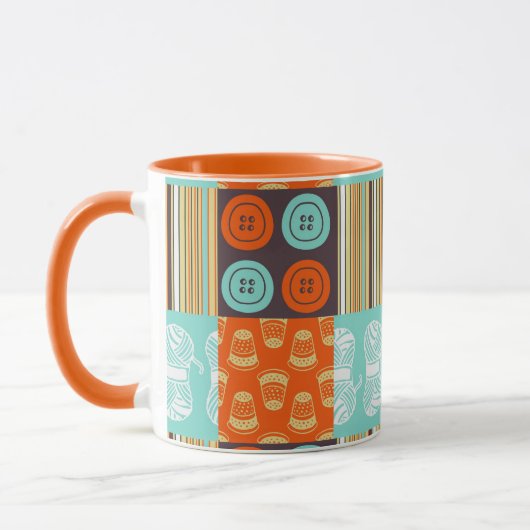 Pop-art patroon - naaien mok (Links)