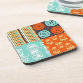 Pop-art patroon - naaien onderzetter (Linkerzijde)