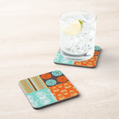 Pop-art patroon - naaien onderzetter (Rechterzijde)