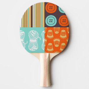 Pop-art patroon - naaien tafeltennisbatje