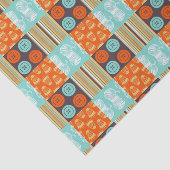 Pop-art patroon - naaien tissuepapier (Detail)