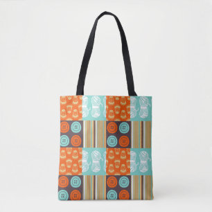Pop-art patroon - naaien tote bag