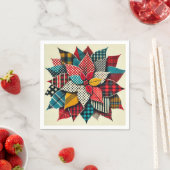 Pop Art Pattern Collage Poinsettia Découpage Servet (Insitu)