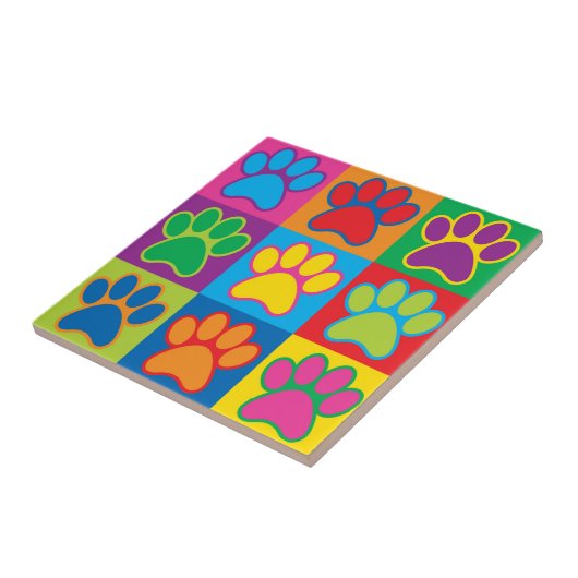 Pop Art Paws Tegeltje (Zijkant)