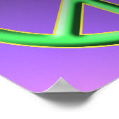 Pop Art Peace Sign-Poster Poster (Hoek)