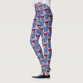 Pop Art Perzische kat met zonnebril Leggings (Links)