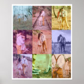 Pop Art Photo Collage Poster Retro fotoblokken (Voorkant)