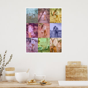 Pop Art Photo Collage Poster Retro fotoblokken