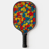 Pop Art Pickleball – Retro Comic-Style Design Paddle (Voorkant)