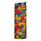 Pop Art Pickleball – Retro Comic-Style Design Thermosbeker (Gedraaid links)