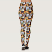 Pop Art Pilgrim Cupcakes Leggings (Achterkant)
