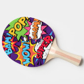 Pop Art Ping Pong Paddle Tafeltennisbatje (Zijkant)